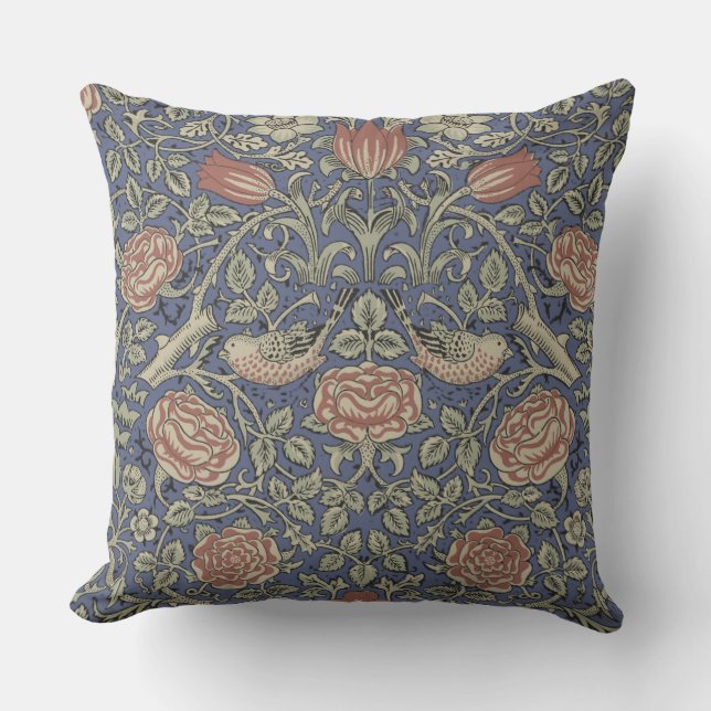 William Morris Tudor Rose Wallpaper Kissen (Vorderseite)