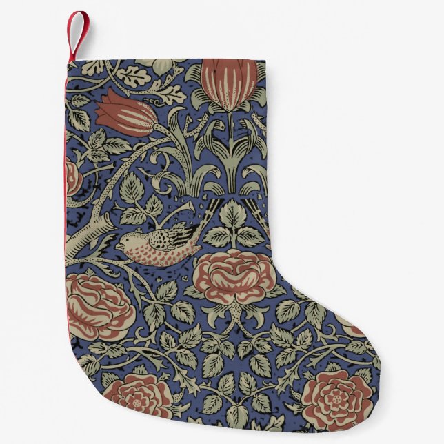 William Morris Tudor Rose Wallpaper Kleiner Weihnachtsstrumpf (Vorderseite)