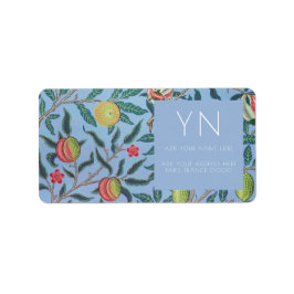 WILLIAM MORRIS TULIP ADRESSE ETIKETT ADRESSAUFKLEBER