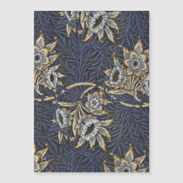 William morris tulip and willow tapestary pattern magnetkarte (Vorderseite)