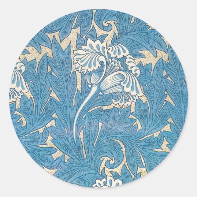 William Morris Tulip - Aufkleber (Vorderseite)