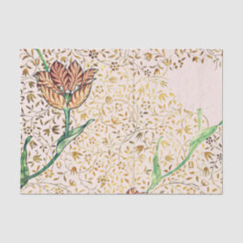 William Morris TULIP DESIGN IN PINK Tissue Seidenpapier