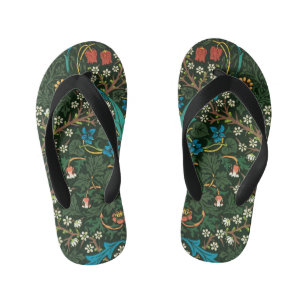 William Morris Tulip Floral Pattern Kinderbadesandalen