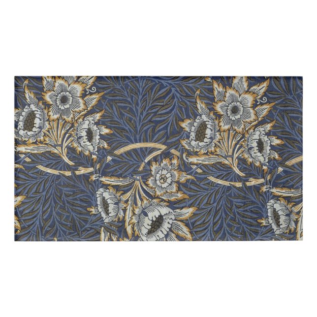 William Morris Tulip Willow Blue Muster Namenschild (Vorderseite)