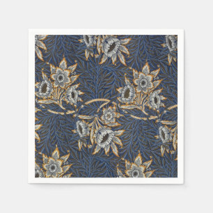 William Morris Tulip Willow Blue Muster Serviette