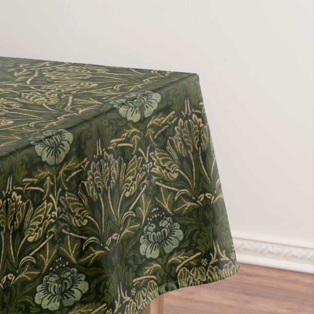 William Morris : Tulipe verte et nappe Rose (In Situ)