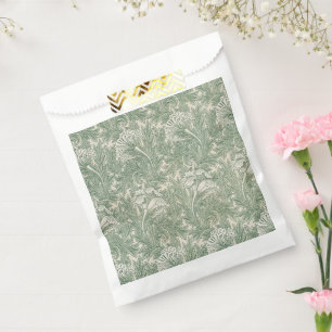 William Morris Tulpe Tapete grün Geschenktütchen