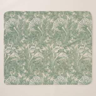 William Morris Tulpe Tapete grün Sherpadecke