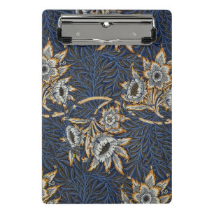 William Morris Tulpe Weidenmuster Blaue Flora Mini Klemmbrett