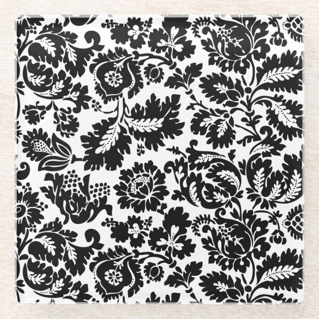 William Morris Venezianisch Damask Brocade Glasuntersetzer (Vorderseite)