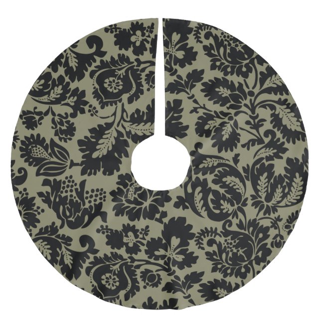 William Morris Venezianisch Damask Brocade Polyester Weihnachtsbaumdecke (Vorderseite)