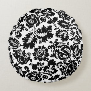 William Morris Venezianisch Damask Brocade Rundes Kissen