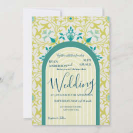 William Morris Vine Art Nouveau Einladung