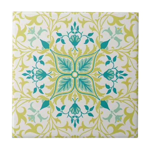 William Morris Vine Pattern Keramik Tile Fliese (Vorderseite)
