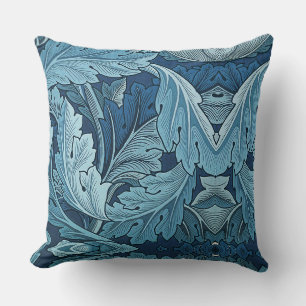 William Morris Vintag Acanthus Foliage Blue Kissen