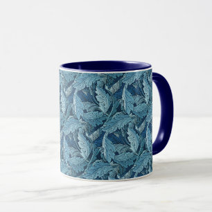 William Morris Vintag Acanthus Foliage Blue Tasse