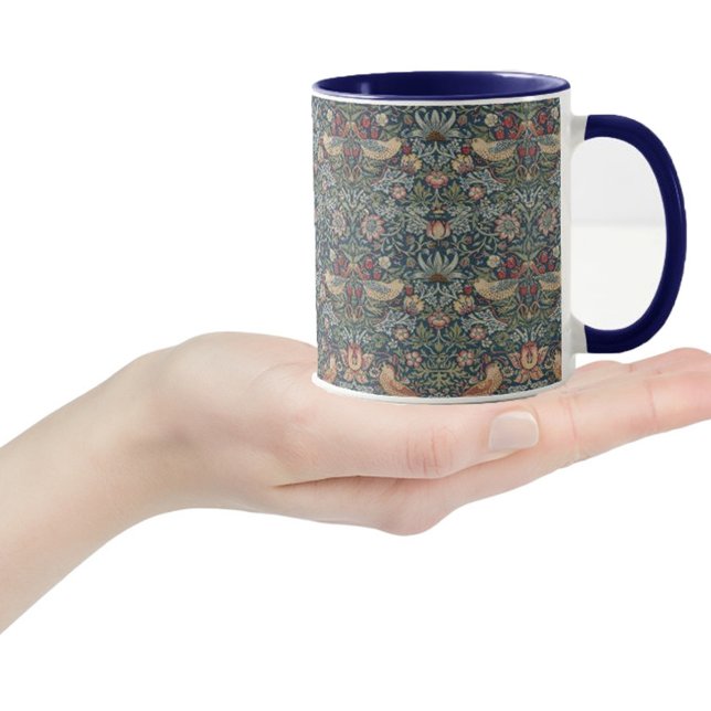 William Morris Vintag Birds Strawberry Diief Tasse (Von Creator hochgeladen)