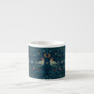 William Morris Vintag Blue Birds Pattern Espressotasse