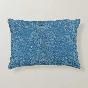 William Morris Vintag Blue Floral Muster Dekokissen