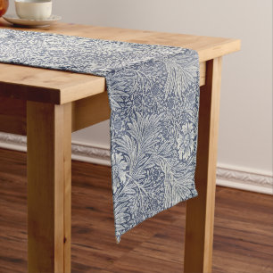 William Morris Vintag Blue Floral Pattern Großer Tischläufer