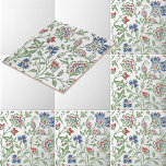William Morris Vintag Brentwood Pattern Fliese<br><div class="desc">Dies ist ein digital erweiterter Druck, der aus einem antiken Brentwood-Blumenmuster-Design des von William Morris gegründeten Unternehmens abgeleitet wurde. William Morris war Dichter, Romancier, Textilingenieur und eine wichtige Figur der britischen Kunsthandwerksbewegung. Seine Entwürfe hatten eine mittelalterlich inspirierte Ästhetik und Respekt für Handarbeit und traditionelle Textilkunst. Er war die Gründungsfigur von...</div>
