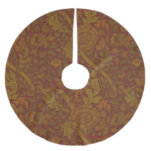 William Morris Vintag Classic Gold Tree Skirt Polyester Weihnachtsbaumdecke