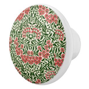 William Morris Vintag Daisy Blume Pink Green Keramikknauf