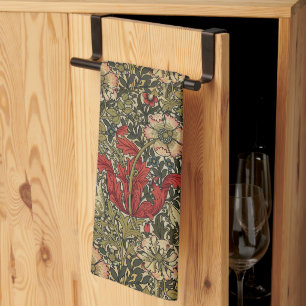 William Morris Vintag Elegantes Blumenmuster Geschirrtuch