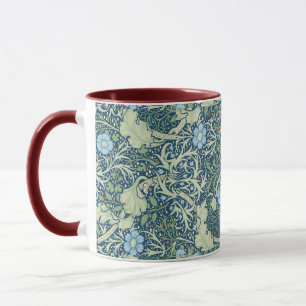William Morris Vintag Floral Blue Green Seaweed Tasse