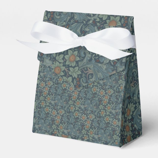 William Morris Vintag Floral Green Geschenkschachtel (Vorderseite)