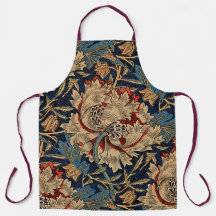 William Morris Vintag Floral Pattern Red Blue