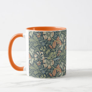 William Morris Vintag Floral Pink Green Complex Tasse