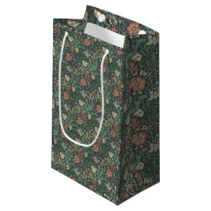 William Morris Vintag Floral Pink Green Compton Kleine Geschenktüte