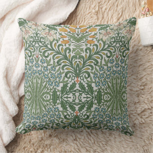 William Morris Vintag Garden Green Yellow Kissen