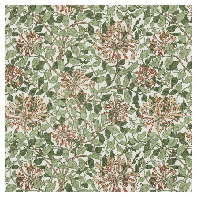 William Morris Vintag Honeysuckle Pattern Stoff (Nahaufnahme)