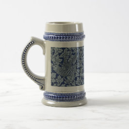 William Morris Vintag Pattern Bird und Anemone Bierglas
