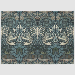 William Morris Vintag Peacock and Dragon Pattern Seidenpapier