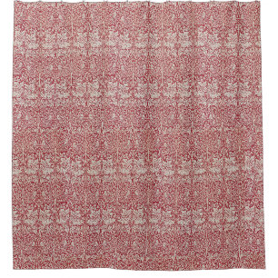 William Morris Vintag Pink Brother Rabbit Birds Duschvorhang