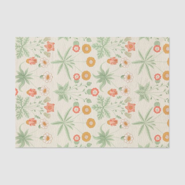 William Morris Vintag Retro Blume Pattern Seidenpapier (Vorderseite)