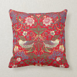 William Morris Vintag Strawberry Diief Pattern Kissen