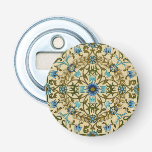 William Morris Vintage Blaue Rebe Nahtloses Muster Flaschenöffner