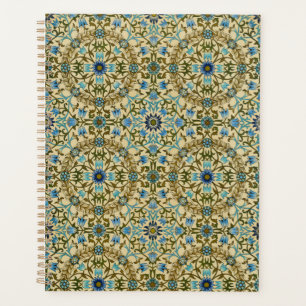 William Morris Vintage Blaue Reben Nahtloses Muste Planer