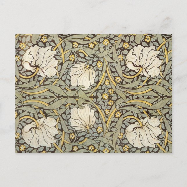 William Morris Vintage Blume Postkarte (Vorderseite)