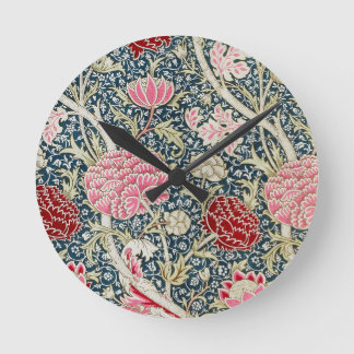 William Morris Vintage Cray Pattern Wall Clock Runde Wanduhr