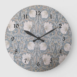 William Morris Vintage-Design, Pimpernel Große Wanduhr