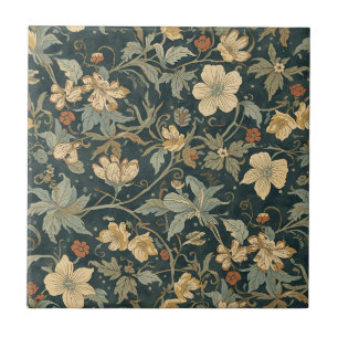 William Morris vintage Floral Art Nouveau Muster Fliese