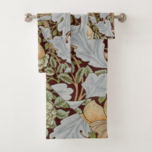 William Morris Vintage Floral Fleur Blanc Rouge