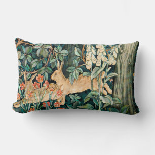 William Morris Vintage-Hasen-Garten-Blumenkunst Lendenkissen