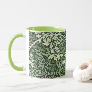 William Morris Vintage Laubwerk Grünschattierungen Tasse