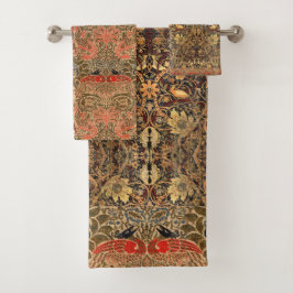William Morris  Vintage Peacock Dragon Badhandtuch Set